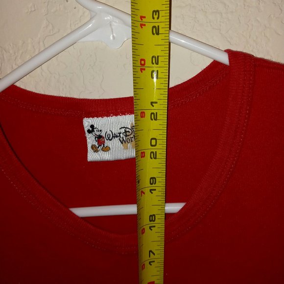 WALT DISNEY WORLD WOMENS MICKEY LOVES MINNIE RED SHIRT SZ SM - Picture 6 of 6